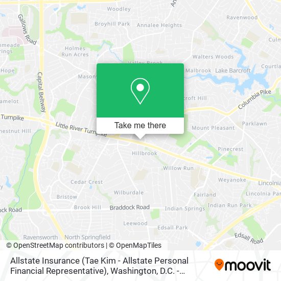 Mapa de Allstate Insurance (Tae Kim - Allstate Personal Financial Representative)