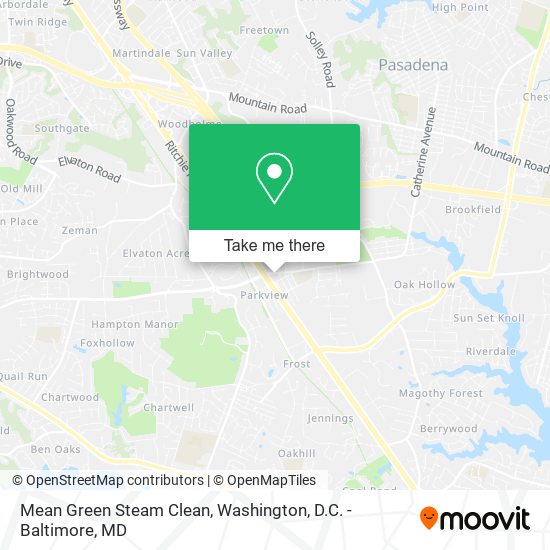 Mapa de Mean Green Steam Clean
