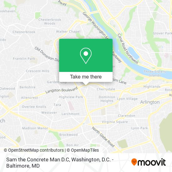 Mapa de Sam the Concrete Man D.C