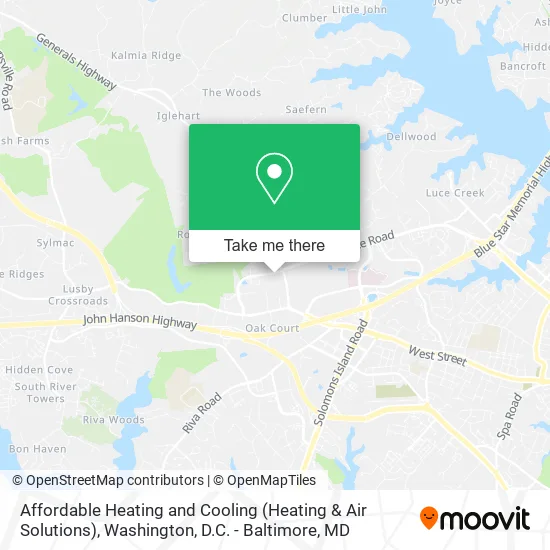 Affordable Heating and Cooling (Heating & Air Solutions) map