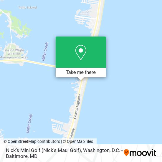 Nick's Mini Golf map