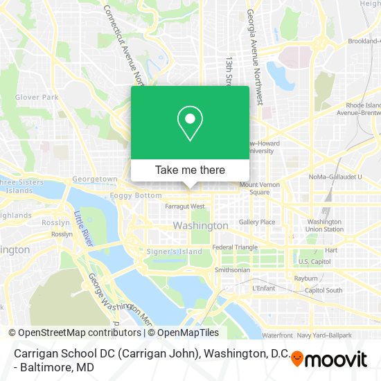 Mapa de Carrigan School DC (Carrigan John)