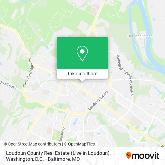 Loudoun County Real Estate (Live in Loudoun) map