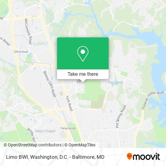 Limo BWI map