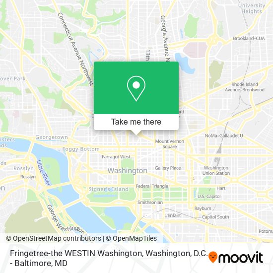 Fringetree-the WESTIN Washington map