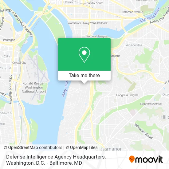 Defense Intelligence Agency Headquarters map