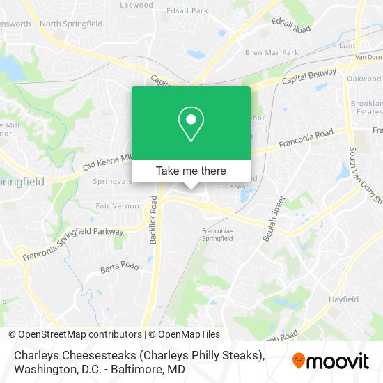 Charleys Cheesesteaks (Charleys Philly Steaks) map