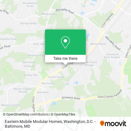 Eastern Mobile Modular Homes map