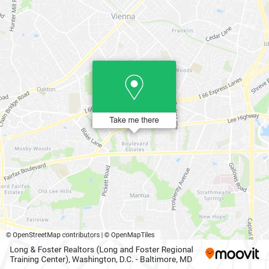 Mapa de Long & Foster Realtors (Long and Foster Regional Training Center)