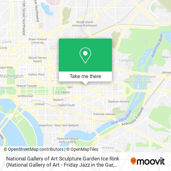 National Gallery of Art Sculpture Garden Ice Rink map