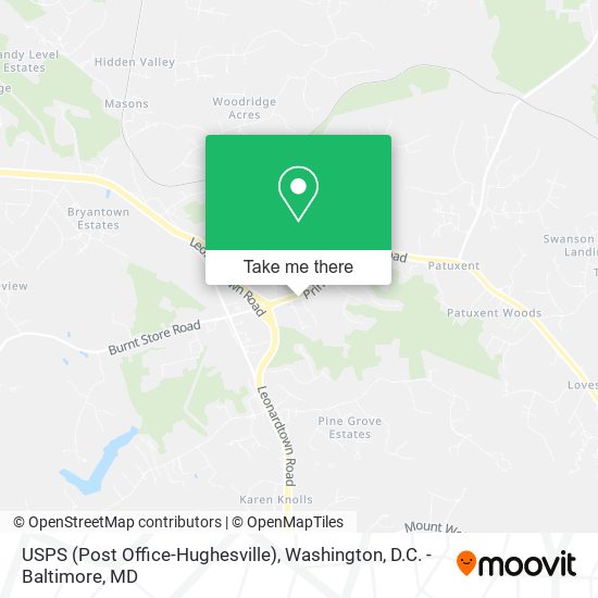 USPS (Post Office-Hughesville) map