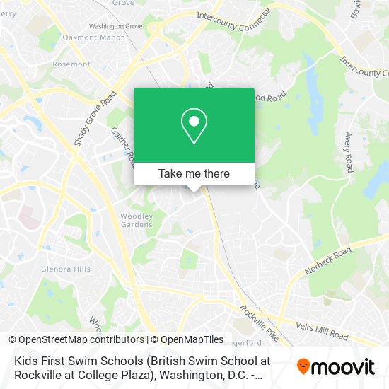 Kids First Swim Schools (British Swim School at Rockville at College Plaza) map