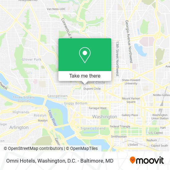 Omni Hotels map
