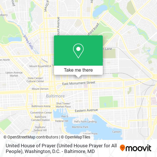 United House of Prayer (United House Prayer for All People) map