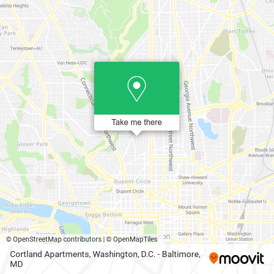 Cortland Apartments map