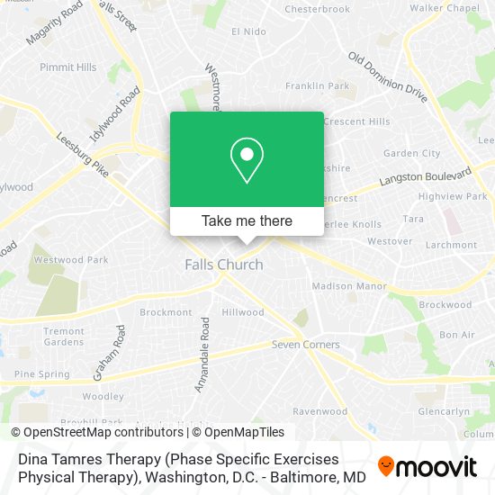 Mapa de Dina Tamres Therapy (Phase Specific Exercises Physical Therapy)