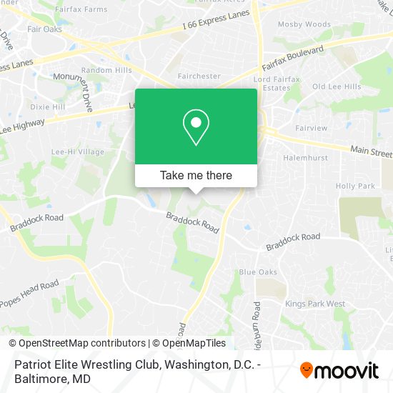 Mapa de Patriot Elite Wrestling Club