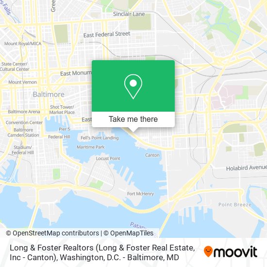 Long & Foster Realtors (Long & Foster Real Estate, Inc - Canton) map