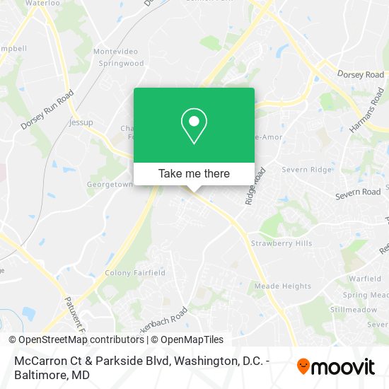 McCarron Ct & Parkside Blvd map