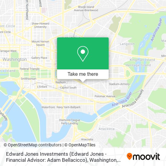 Mapa de Edward Jones Investments (Edward Jones - Financial Advisor: Adam Bellacicco)