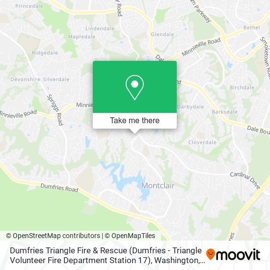 Dumfries Triangle Fire & Rescue (Dumfries - Triangle Volunteer Fire Department Station 17) map