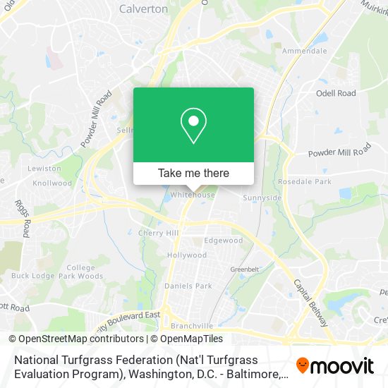Mapa de National Turfgrass Federation (Nat'l Turfgrass Evaluation Program)