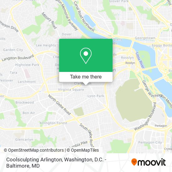 Coolsculpting Arlington map