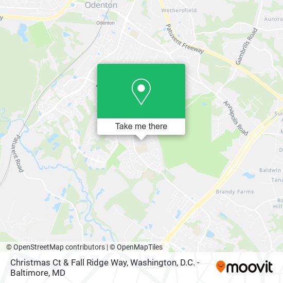 Christmas Ct & Fall Ridge Way map