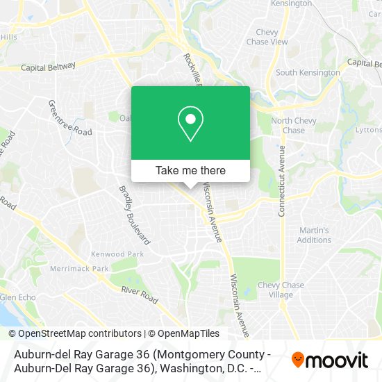 Mapa de Auburn-del Ray Garage 36 (Montgomery County - Auburn-Del Ray Garage 36)