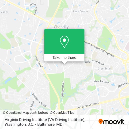 Mapa de Virginia Driving Institute (VA Driving Institute)