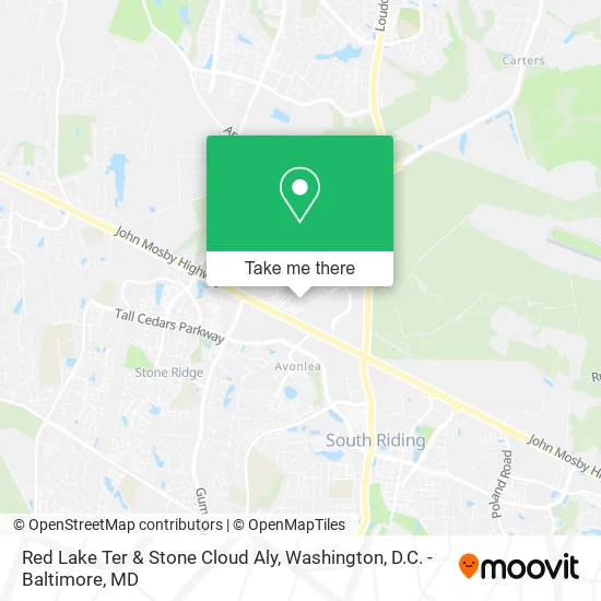 Red Lake Ter & Stone Cloud Aly map