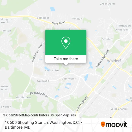 10600 Shooting Star Ln map