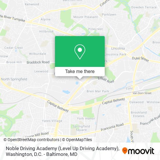 Mapa de Noble Driving Academy (Level Up Driving Academy)