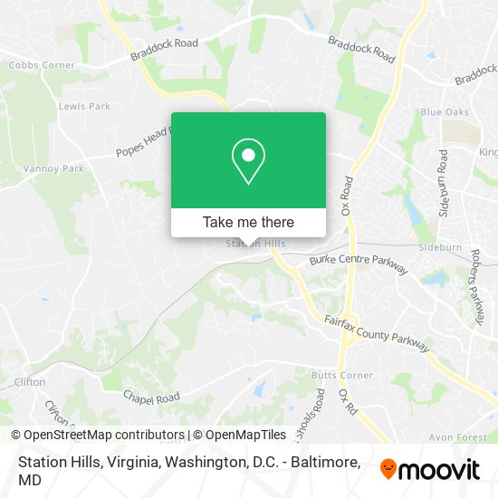 Station Hills, Virginia map