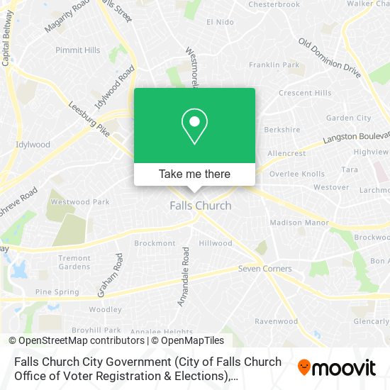 Mapa de Falls Church City Government (City of Falls Church Office of Voter Registration & Elections)