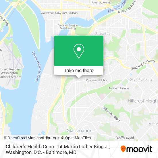 Children's Health Center at Martin Luther King Jr map