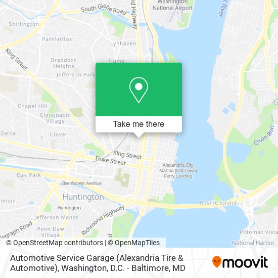 Automotive Service Garage (Alexandria Tire & Automotive) map