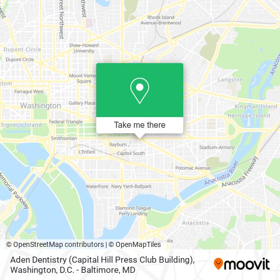 Aden Dentistry (Capital Hill Press Club Building) map