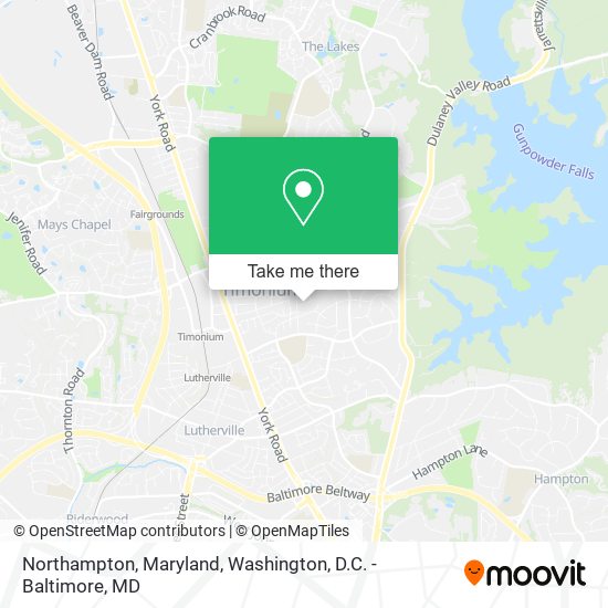 Northampton, Maryland map