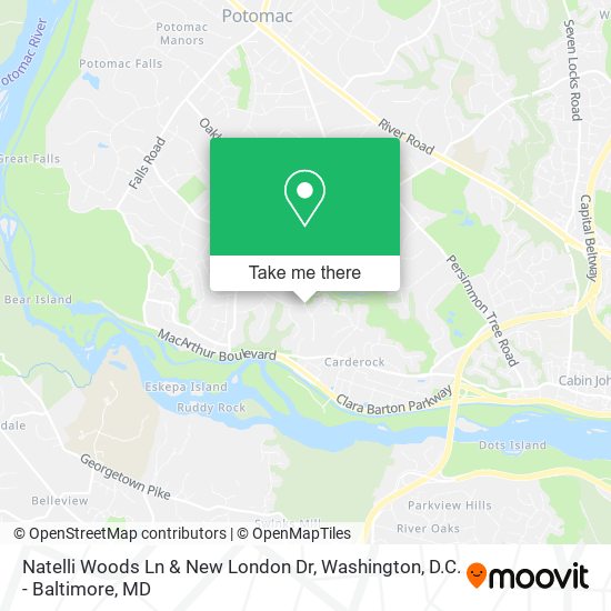 Natelli Woods Ln & New London Dr map