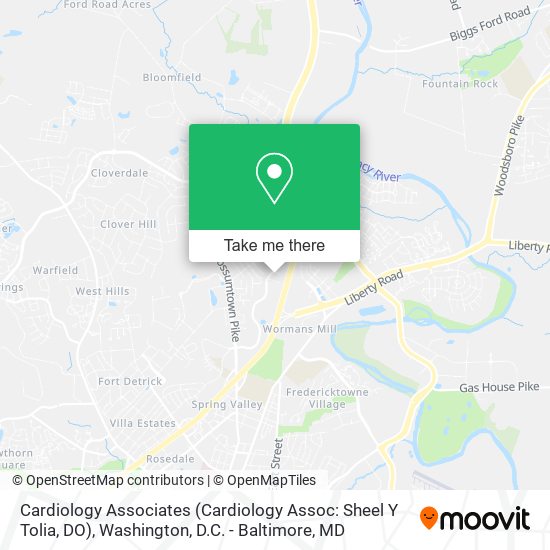 Mapa de Cardiology Associates (Cardiology Assoc: Sheel Y Tolia, DO)