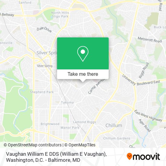 Vaughan William E DDS map