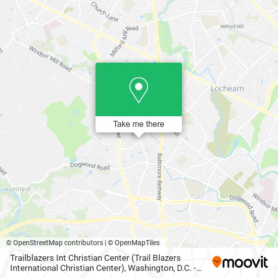 Mapa de Trailblazers Int Christian Center (Trail Blazers International Christian Center)