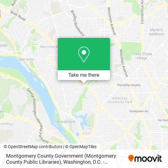Mapa de Montgomery County Government (Montgomery County Public Libraries)