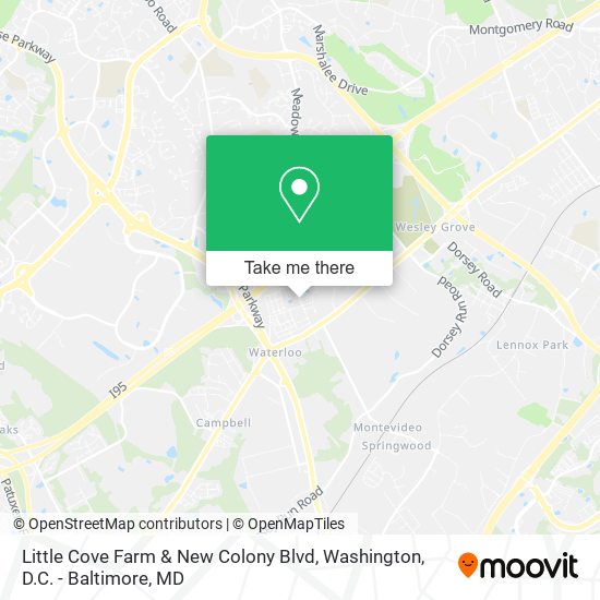 Mapa de Little Cove Farm & New Colony Blvd