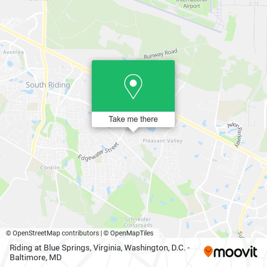 Riding at Blue Springs, Virginia map