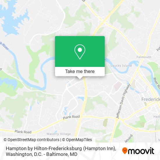 Hampton by Hilton-Fredericksburg (Hampton Inn) map