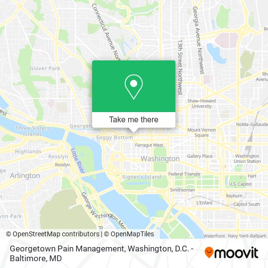 Georgetown Pain Management map
