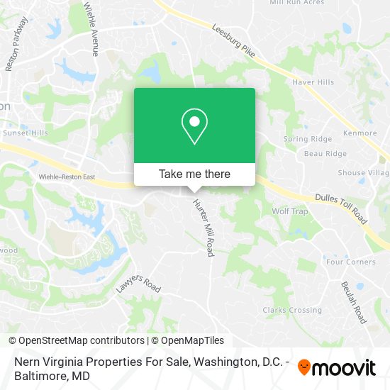 Nern Virginia Properties For Sale map