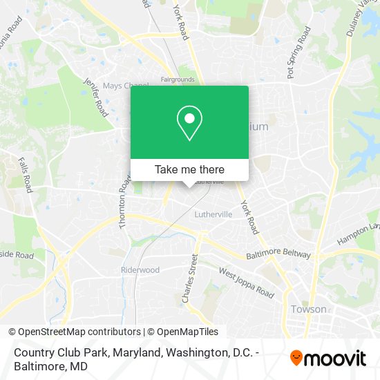 Country Club Park, Maryland map